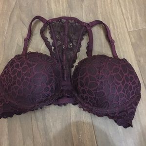 Burgundy Bralette with Wire